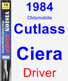 Driver Wiper Blade for 1984 Oldsmobile Cutlass Ciera - Vision Saver