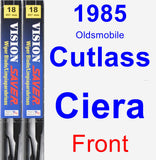 Front Wiper Blade Pack for 1985 Oldsmobile Cutlass Ciera - Vision Saver