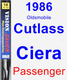 Passenger Wiper Blade for 1986 Oldsmobile Cutlass Ciera - Vision Saver