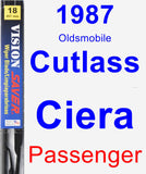 Passenger Wiper Blade for 1987 Oldsmobile Cutlass Ciera - Vision Saver