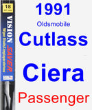 Passenger Wiper Blade for 1991 Oldsmobile Cutlass Ciera - Vision Saver