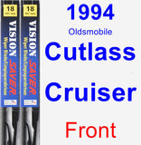 Front Wiper Blade Pack for 1994 Oldsmobile Cutlass Cruiser - Vision Saver