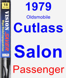 Passenger Wiper Blade for 1979 Oldsmobile Cutlass Salon - Vision Saver