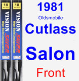 Front Wiper Blade Pack for 1981 Oldsmobile Cutlass Salon - Vision Saver