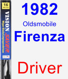 Driver Wiper Blade for 1982 Oldsmobile Firenza - Vision Saver