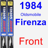 Front Wiper Blade Pack for 1984 Oldsmobile Firenza - Vision Saver