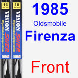 Front Wiper Blade Pack for 1985 Oldsmobile Firenza - Vision Saver