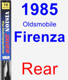 Rear Wiper Blade for 1985 Oldsmobile Firenza - Vision Saver