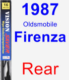 Rear Wiper Blade for 1987 Oldsmobile Firenza - Vision Saver