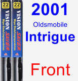 Front Wiper Blade Pack for 2001 Oldsmobile Intrigue - Vision Saver