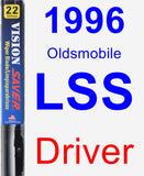 Driver Wiper Blade for 1996 Oldsmobile LSS - Vision Saver