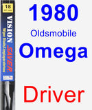 Driver Wiper Blade for 1980 Oldsmobile Omega - Vision Saver