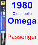 Passenger Wiper Blade for 1980 Oldsmobile Omega - Vision Saver