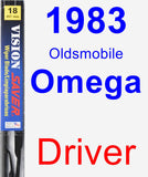 Driver Wiper Blade for 1983 Oldsmobile Omega - Vision Saver