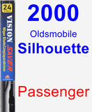 Passenger Wiper Blade for 2000 Oldsmobile Silhouette - Vision Saver