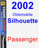 Passenger Wiper Blade for 2002 Oldsmobile Silhouette - Vision Saver