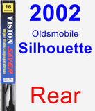 Rear Wiper Blade for 2002 Oldsmobile Silhouette - Vision Saver