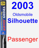 Passenger Wiper Blade for 2003 Oldsmobile Silhouette - Vision Saver