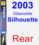 Rear Wiper Blade for 2003 Oldsmobile Silhouette - Vision Saver