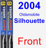 Front Wiper Blade Pack for 2004 Oldsmobile Silhouette - Vision Saver