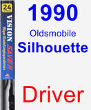 Driver Wiper Blade for 1990 Oldsmobile Silhouette - Vision Saver