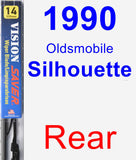 Rear Wiper Blade for 1990 Oldsmobile Silhouette - Vision Saver