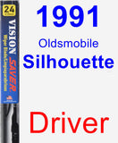 Driver Wiper Blade for 1991 Oldsmobile Silhouette - Vision Saver