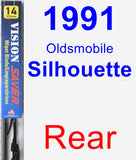 Rear Wiper Blade for 1991 Oldsmobile Silhouette - Vision Saver