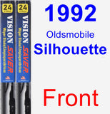 Front Wiper Blade Pack for 1992 Oldsmobile Silhouette - Vision Saver