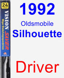 Driver Wiper Blade for 1992 Oldsmobile Silhouette - Vision Saver