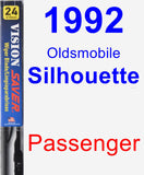 Passenger Wiper Blade for 1992 Oldsmobile Silhouette - Vision Saver