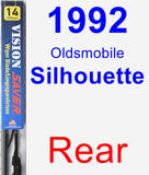 Rear Wiper Blade for 1992 Oldsmobile Silhouette - Vision Saver