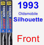 Front Wiper Blade Pack for 1993 Oldsmobile Silhouette - Vision Saver