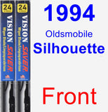 Front Wiper Blade Pack for 1994 Oldsmobile Silhouette - Vision Saver