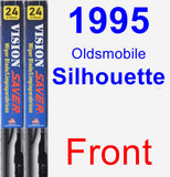 Front Wiper Blade Pack for 1995 Oldsmobile Silhouette - Vision Saver