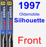 Front Wiper Blade Pack for 1997 Oldsmobile Silhouette - Vision Saver