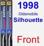 Front Wiper Blade Pack for 1998 Oldsmobile Silhouette - Vision Saver