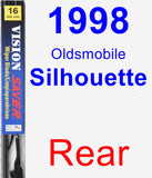 Rear Wiper Blade for 1998 Oldsmobile Silhouette - Vision Saver