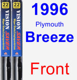 Front Wiper Blade Pack for 1996 Plymouth Breeze - Vision Saver