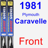 Front Wiper Blade Pack for 1981 Plymouth Caravelle - Vision Saver