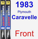 Front Wiper Blade Pack for 1983 Plymouth Caravelle - Vision Saver