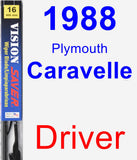 Driver Wiper Blade for 1988 Plymouth Caravelle - Vision Saver