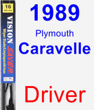 Driver Wiper Blade for 1989 Plymouth Caravelle - Vision Saver