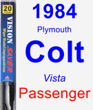 Passenger Wiper Blade for 1984 Plymouth Colt - Vision Saver