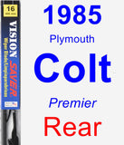 Rear Wiper Blade for 1985 Plymouth Colt - Vision Saver