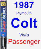 Passenger Wiper Blade for 1987 Plymouth Colt - Vision Saver