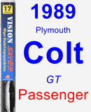 Passenger Wiper Blade for 1989 Plymouth Colt - Vision Saver