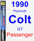 Passenger Wiper Blade for 1990 Plymouth Colt - Vision Saver