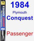 Passenger Wiper Blade for 1984 Plymouth Conquest - Vision Saver