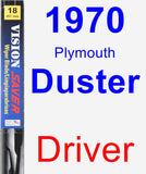 Driver Wiper Blade for 1970 Plymouth Duster - Vision Saver